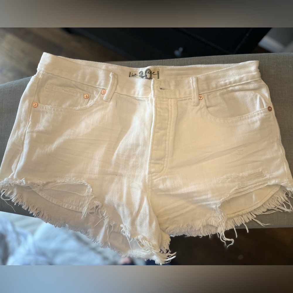 Free people white shorts
